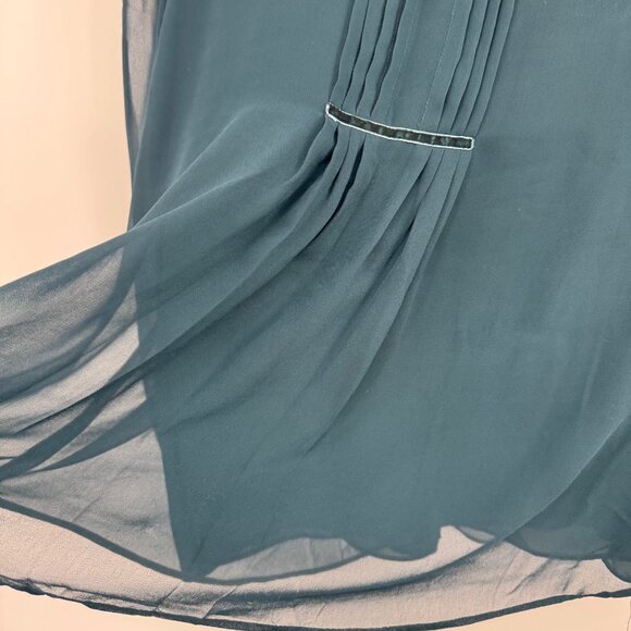 Coldwater Creek Womens Sheer Long Sleeve Peasant Blouse size large petite - Picture 12 of 12